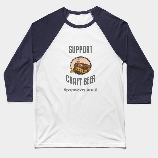 HMB Support Craft Beer: Steam Pils Baseball T-Shirt by kevos